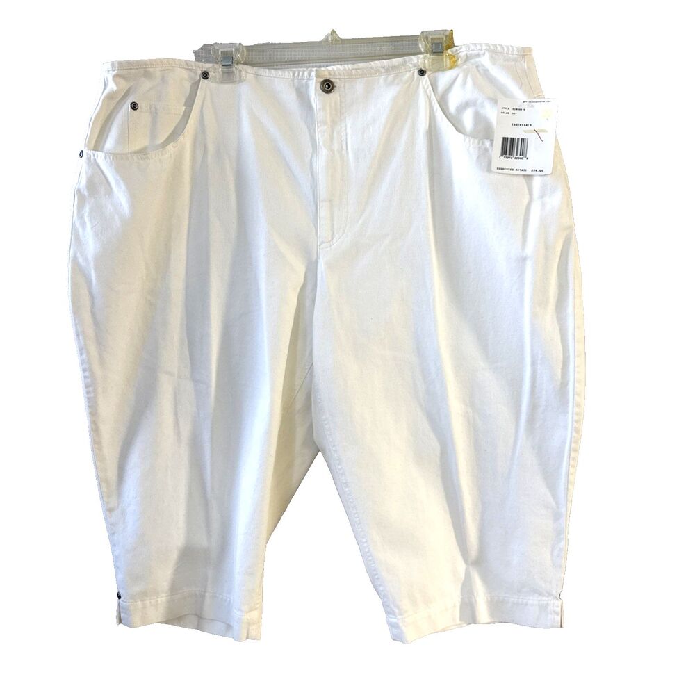 Elisabeth by Liz Claiborne Women's 100% Cotton Capri Pants Cropped Summer Sport